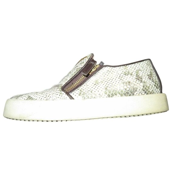 Giuseppe Zanotti Python Embossed Italian Leather Devon Skate Shoes Sneakers 9 39 - Picture 6 of 10